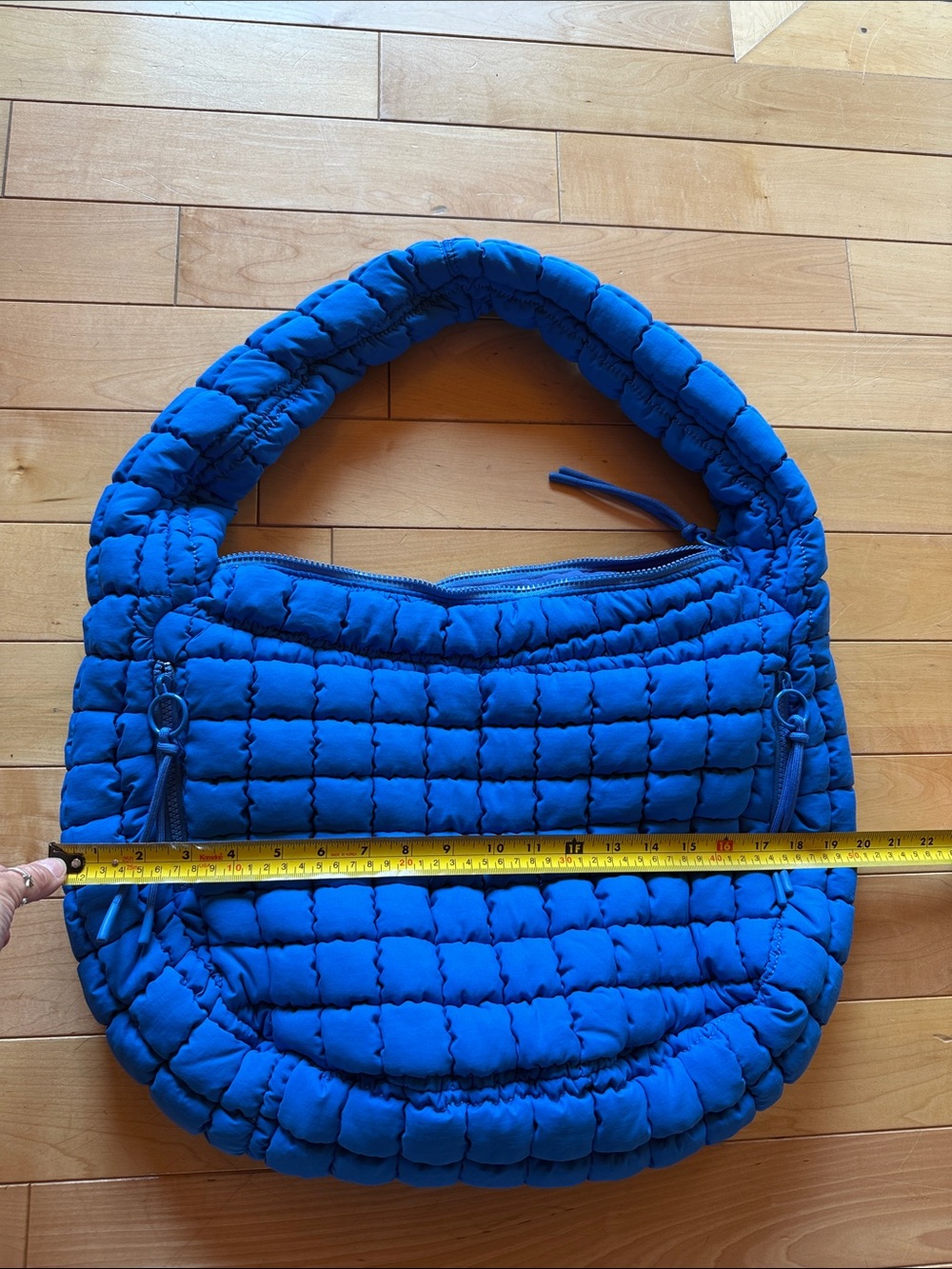 NWOT Altar'd State Royal Blue Quilted Puffer Shoulder Bag